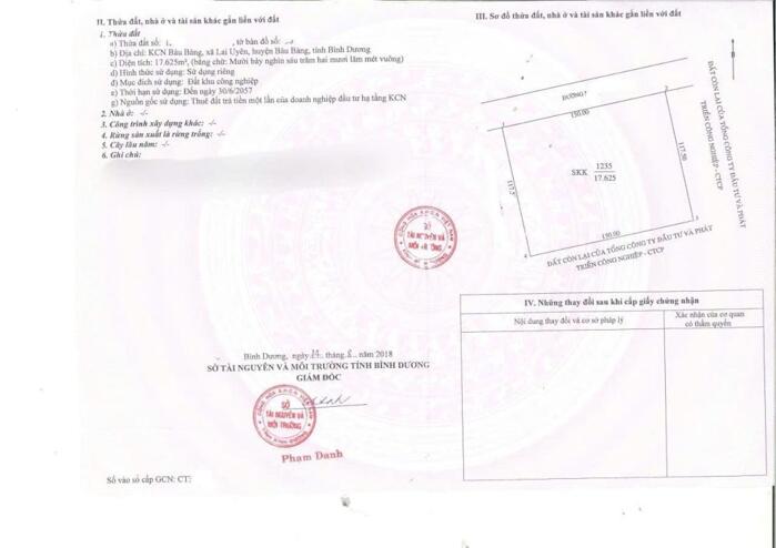 Hình ảnh Bán 1.76ha đất SKK KCN Bàu Bàng giá rẻ 0