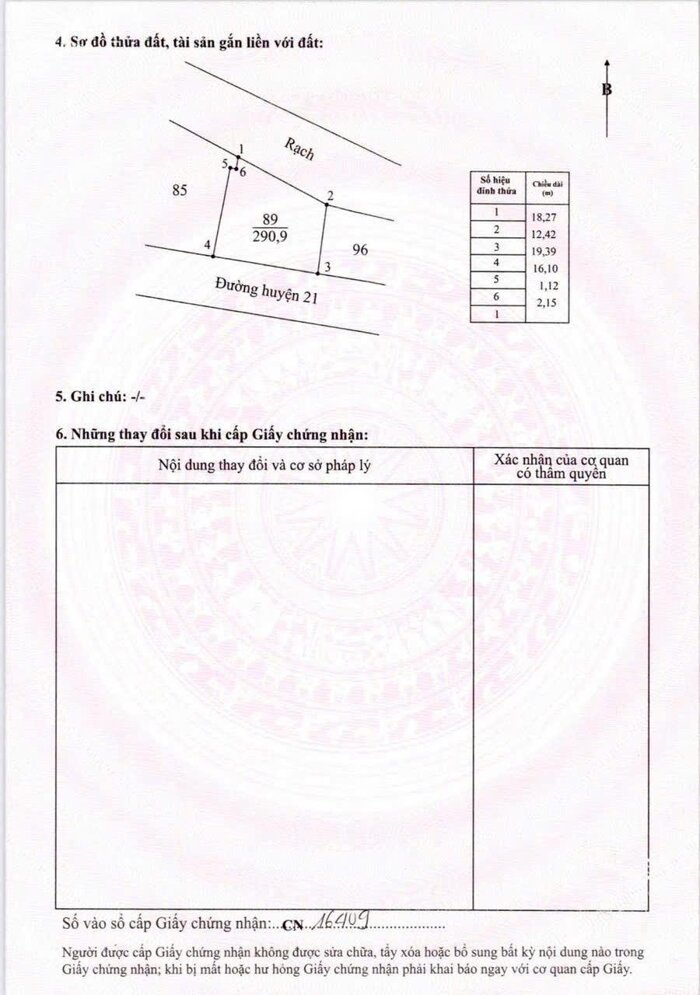 Hình ảnh Đất lúa mt HL21 nhựa 9m xã Phước Tuy 290m2 giá rẻ đầu tư 550tr 4