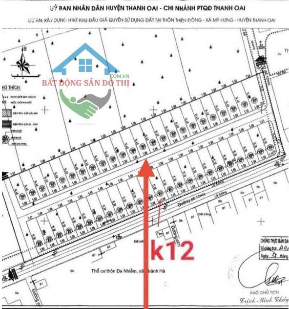 Hình ảnh Bán đất đấu giá Thiên Đông Mỹ Hưng Thanh Oai, 72m2 ô tô tránh vỉa hè, lõi Khu A KĐT Olympic 0