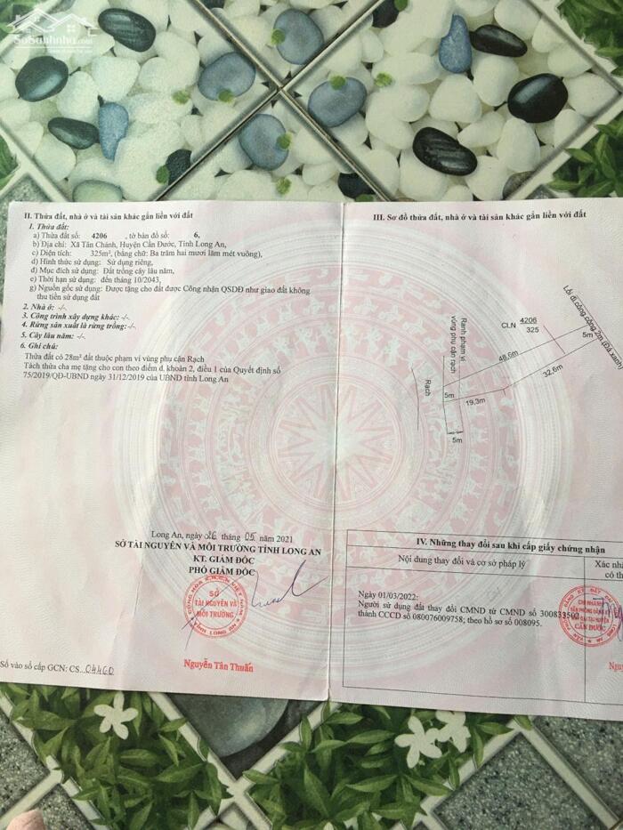 Hình ảnh Đất vườn giá rẻ 325m2 mt xe máy xã Tân Chánh chỉ 340tr 3