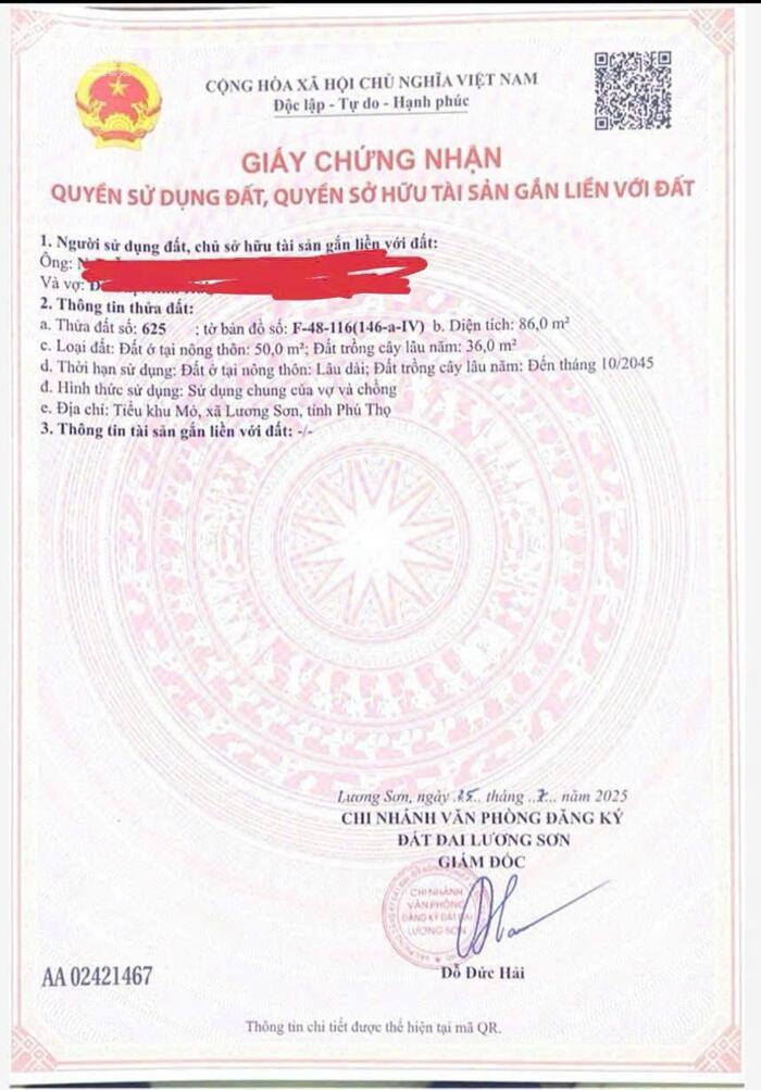 Hình ảnh BÁN MẢNH ĐẤT TRUNG TÂM THỊ TRẤN LƯƠNG SƠN – GIÁ HẠT RẺ NHẤT KHU VỰC! 2