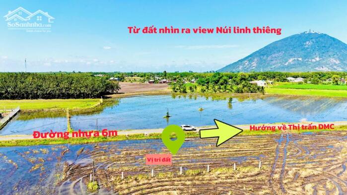 Hình ảnh Mặt tiền đường nhựa view trực diện núi bà đen full thổ cư 140m2 sẵn sổ ra thị trấn DMC chỉ vài phút 1