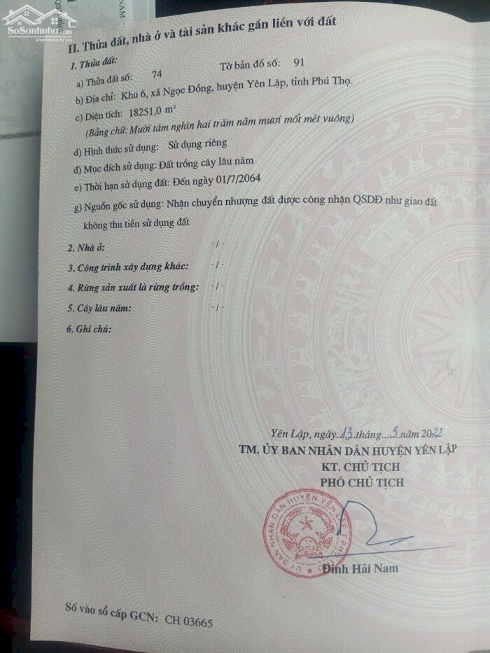 Hình ảnh CƠ HỘI LẬP LÀNG SINH THÁI MIỀN NÚI THANH SƠN – GIÁ RẺ HIẾM! 0