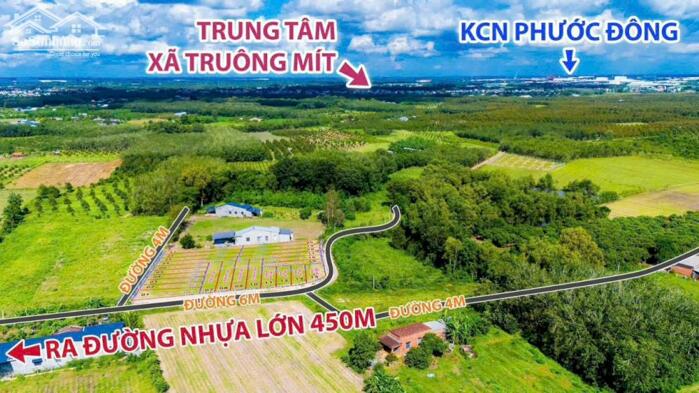 Hình ảnh Bàu Đồn- Gò Dầu dt 5*21m sẵn thổ cư cách KCN Phước Đông chỉ 4km giá F0 chỉ 3xxtr lô bao sang tên 1
