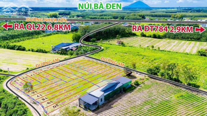Hình ảnh Bàu Đồn- Gò Dầu dt 5*21m sẵn thổ cư cách KCN Phước Đông chỉ 4km giá F0 chỉ 3xxtr lô bao sang tên 3