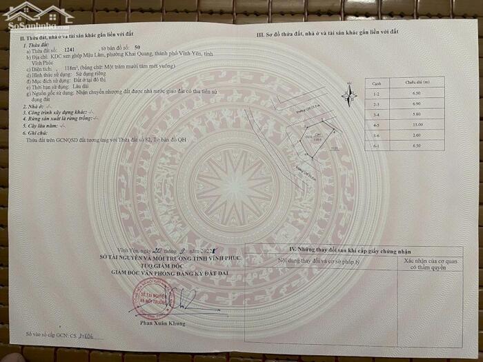 Hình ảnh Bán lô góc 118m2 Xen Ghép Mậu Lâm, Khai Quang lh_0987673102 1