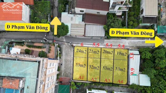 Hình ảnh BDS HVL [NC] BÁN 04 LÔ 526 Phạm Văn Đồng giá F0 0