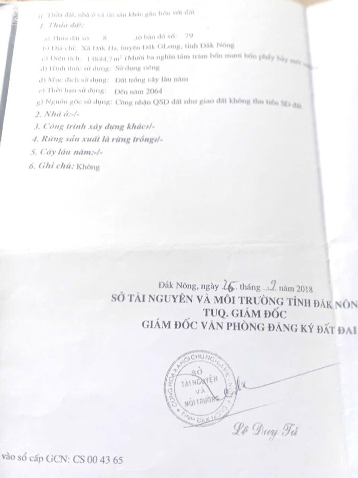 Hình ảnh Rẫy view hồ tự nhiên giá rẻ, nguồn thu mạnh, oto vào tận nơi, đông dân cư 5