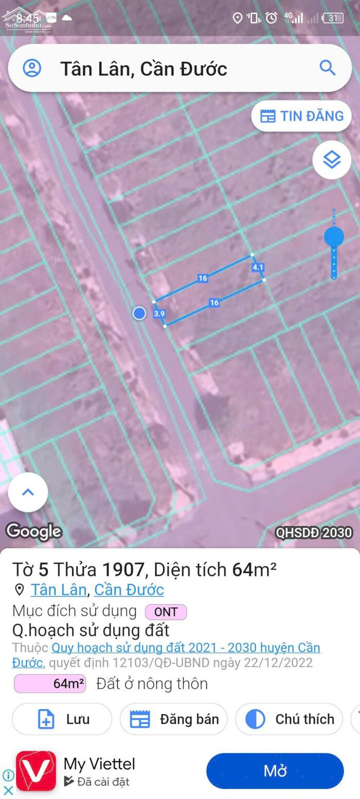 Hình ảnh Chủ kẹt cần bán gấp 64m2 kdc Tân Lân Residence giá bao rẻ đầu tư 650tr 1