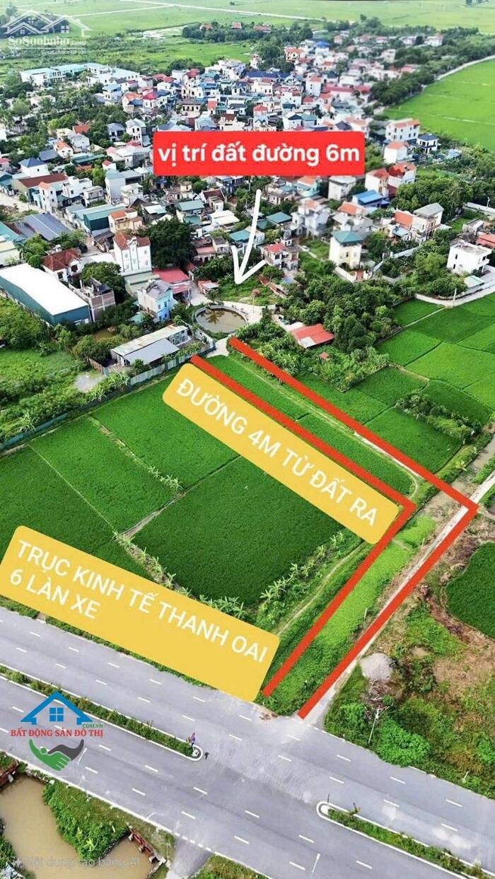 Hình ảnh Hiếm ô tô tránh 45m2, giá Đầu Tư - Bán đất Văn Khê Tam Hưng Thanh Oai 4