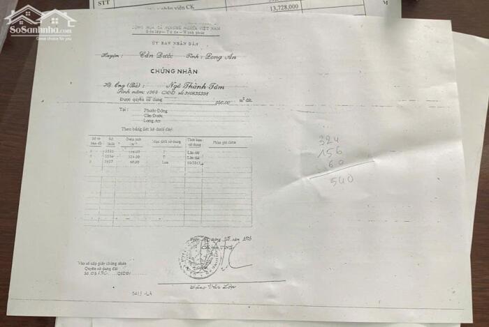 Hình ảnh Đất thổ mt QL50 mặt bằng kinh doanh 430m2 giá đầu tư 4 tỏi 300tr 3