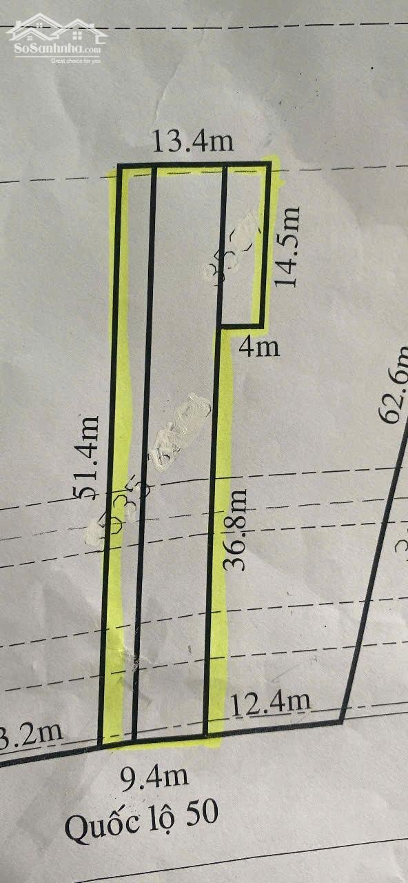 Hình ảnh Đất thổ mt QL50 mặt bằng kinh doanh 430m2 giá đầu tư 4 tỏi 300tr 4