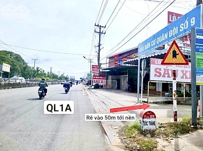 Hình ảnh Bán Cặp Nền KDC Quân Đội Số 9 - Cách QL1A 50m, P.Cái Răng 2