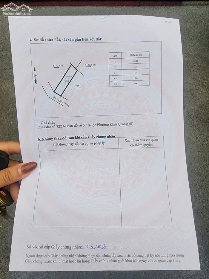 Hình ảnh Bán ô đất TDP Đôn Hậu, Khai Quang, Vĩnh Yên, Vĩnh Phúc 2