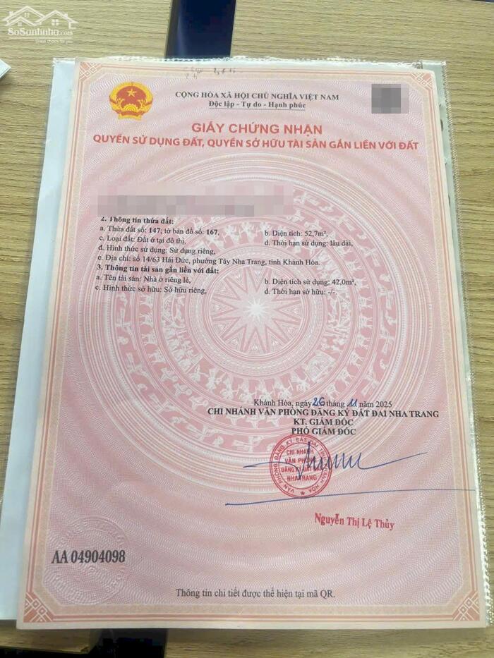 Hình ảnh Nhà Đẹp 01 Tầng – 2 Mặt Tiền Hẻm Ô Tô – Hải Đức, Nha Trang 4