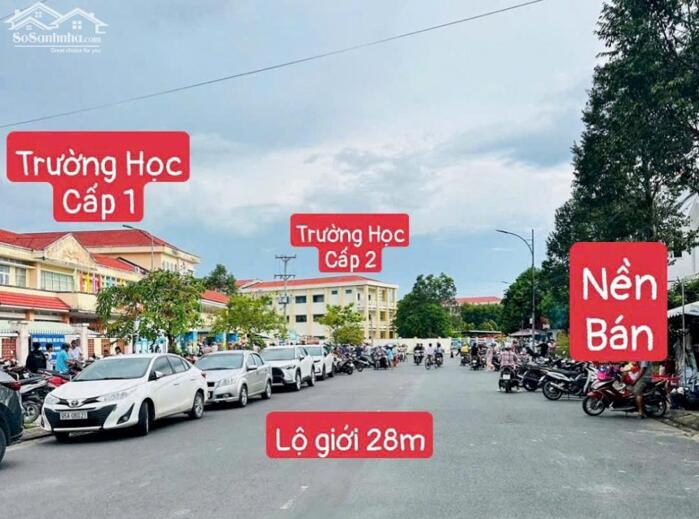 Hình ảnh Bán GẤP Nền - MẶT TIỀN - vị trí đẹp. Đối diện cổng 2 trường Học, vị trí đẹp 0