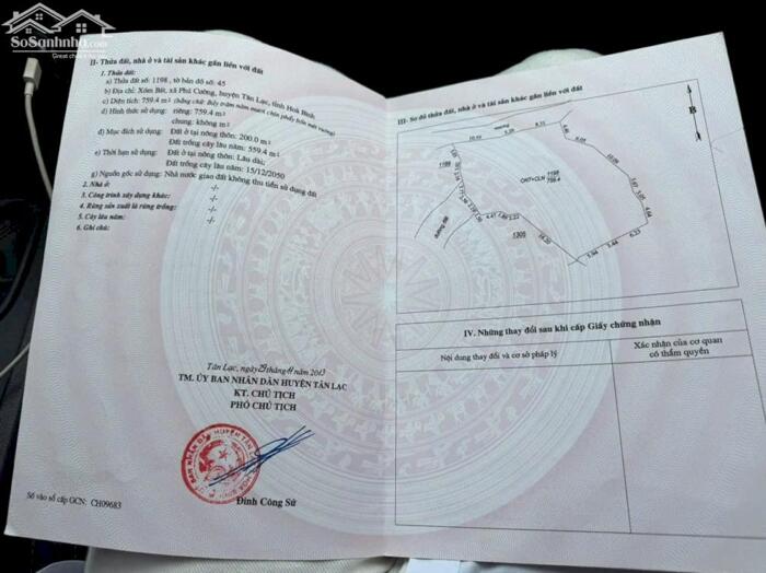 Hình ảnh BÁN ĐẤT TẠI PHÚ CƯỜNG – TÂN LẠC – HÒA BÌNH 3