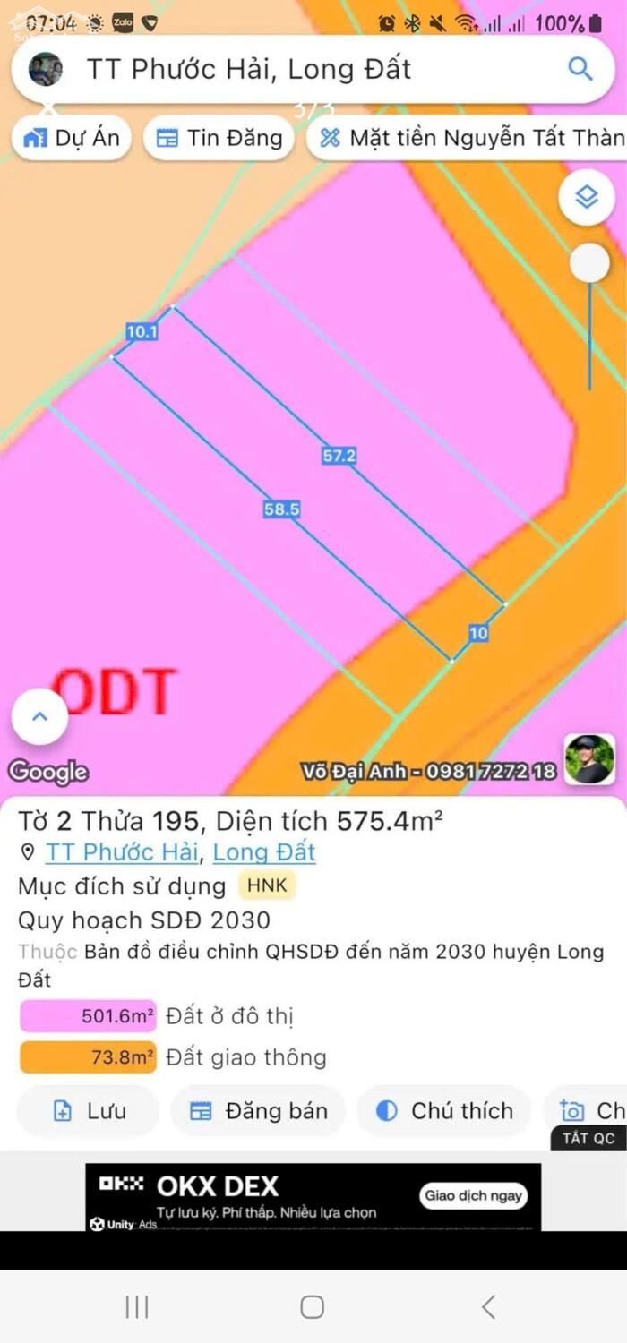 Hình ảnh GẤP 575m2 chỉ cần 1ty7 đất Phước Hải - BRVT view núi ngay biển, đường nhựa tim vàng 1