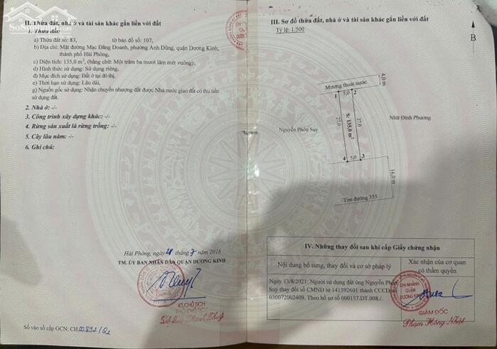 Hình ảnh Bán đất mặt đường Mạc Đăng Doanh, Dương Kinh gần đối diện trường THPT Mạc Đỉnh Chi 2