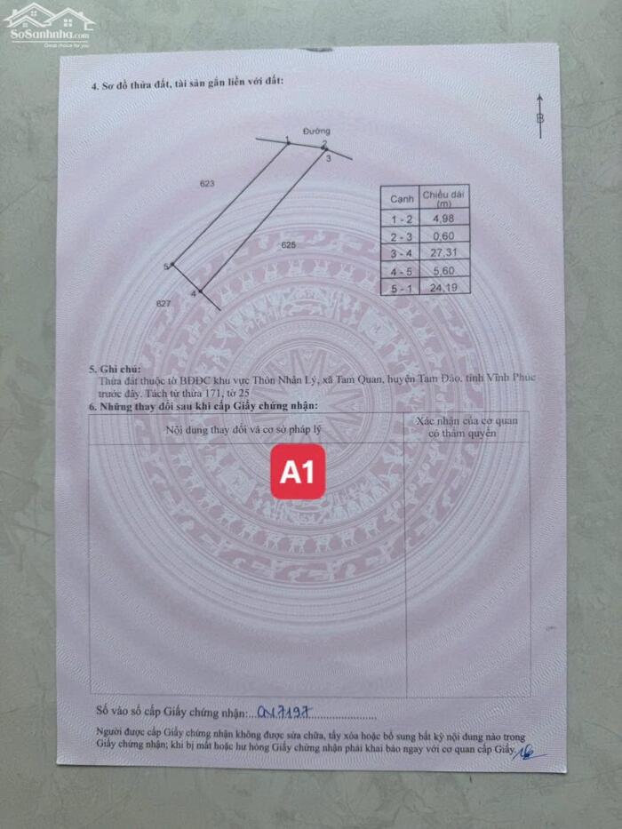 Hình ảnh Bán lô 133m2, mt 5.6m Tam Quan, Tam Đảo giá chỉ 780tr lh_0987673102 2