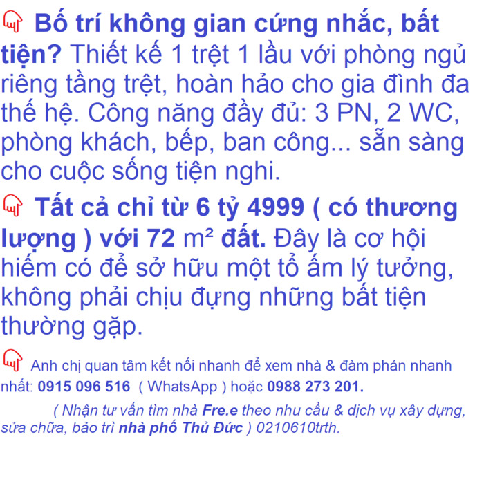Hình ảnh Nhà phố Thủ Đức: Giải pháp cho 3 nỗi lo thường gặp | Hẻm xe tải | 72 m² đất, chỉ 6 tỷ.n.n.n 4