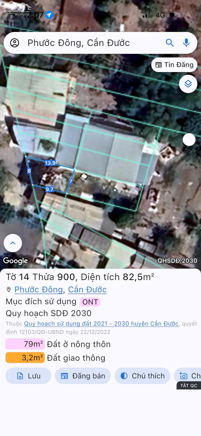 Hình ảnh Đất nền thổ cư mt QL50 mặt bằng kinh doanh 216m2 giá rẻ đầu tư 2 tỏi 1 5