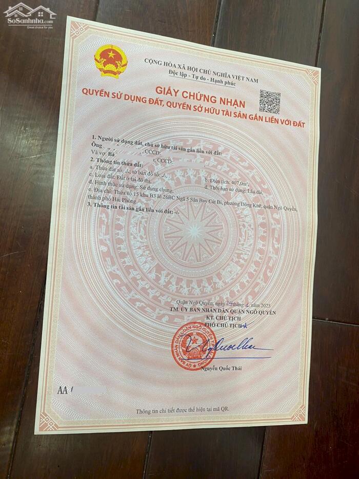 Hình ảnh Bán lô đất 407m2 Lô 26 Lê Hồng Phong ngay gần UBND quận Ngô Quyền 1