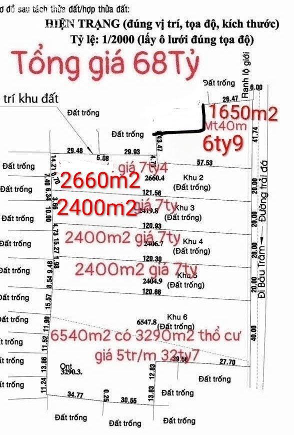 Hình ảnh 1,8ha đất có 3290m2 thổ cư 1/Bàu Trâm-Trung An-Củ Chi.68ty 3