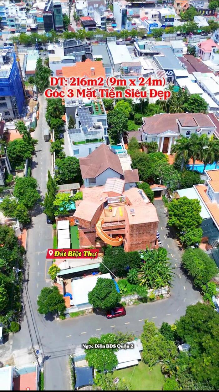 Hình ảnh Đất Biệt Thự Góc 3 Mặt Tiền 216m2(9mx24m) Khu Ven Sông Sài Gòn-Trần Não,Quận 2 0