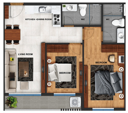 Hình ảnh MUA LIỀN GIÁ TỐT NHẤT JAMILA KHANG ĐIỀN 2PN 69M2 TIỆN LỢI ẤM ÁP CHO GIA ĐÌNH TRẺ, SỔ SẴN 2