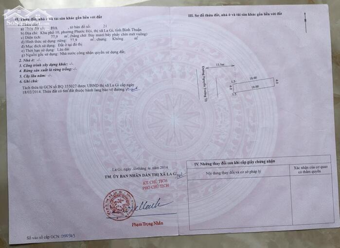 Hình ảnh bán đất 7,85x23 full thổ cư mặt tiền Nguyễn Trường Tộ, LaGi. Giá RẺ 0