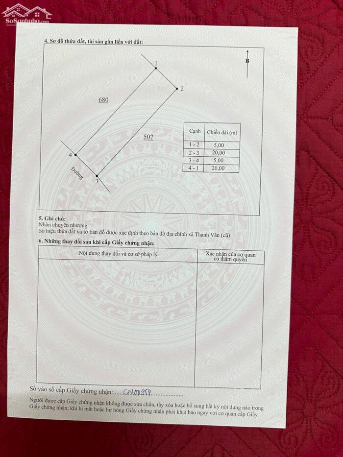 Hình ảnh Bán đất trục chính Xuân trường, Thanh vân, Tam dương. Sẵn 2 lô liền nhau. 4