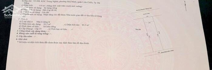 Hình ảnh Chính chủ gửi bán nhà cấp 4 MT đường Nguyễn Mộng Tuân.Đà Nẵng 2