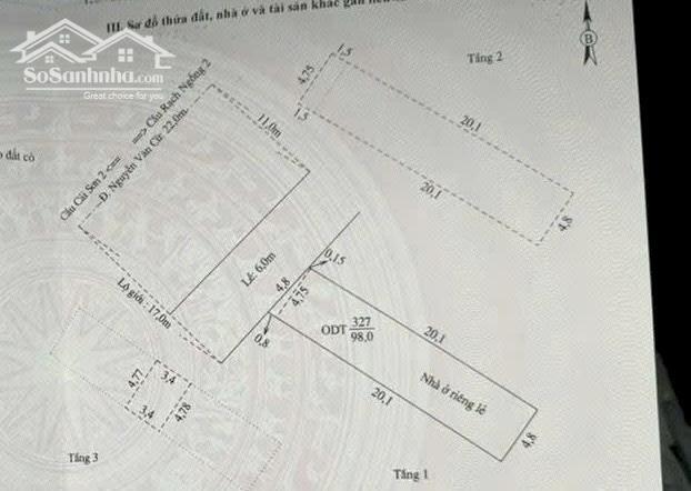 Hình ảnh Bán Nhà 1 Trệt 3 Lầu Mặt tiền đường Nguyễn Văn Cừ - Gần KDC Đại Ngân 0