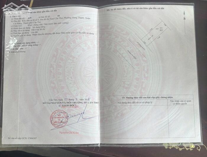 Hình ảnh BÁN CẶP NỀN ĐẸP HIẾM – GIÁ TỐT TRONG KDC HỒNG LOAN Đường D14 – P. Cái Răng – TP. Cần Thơ 3