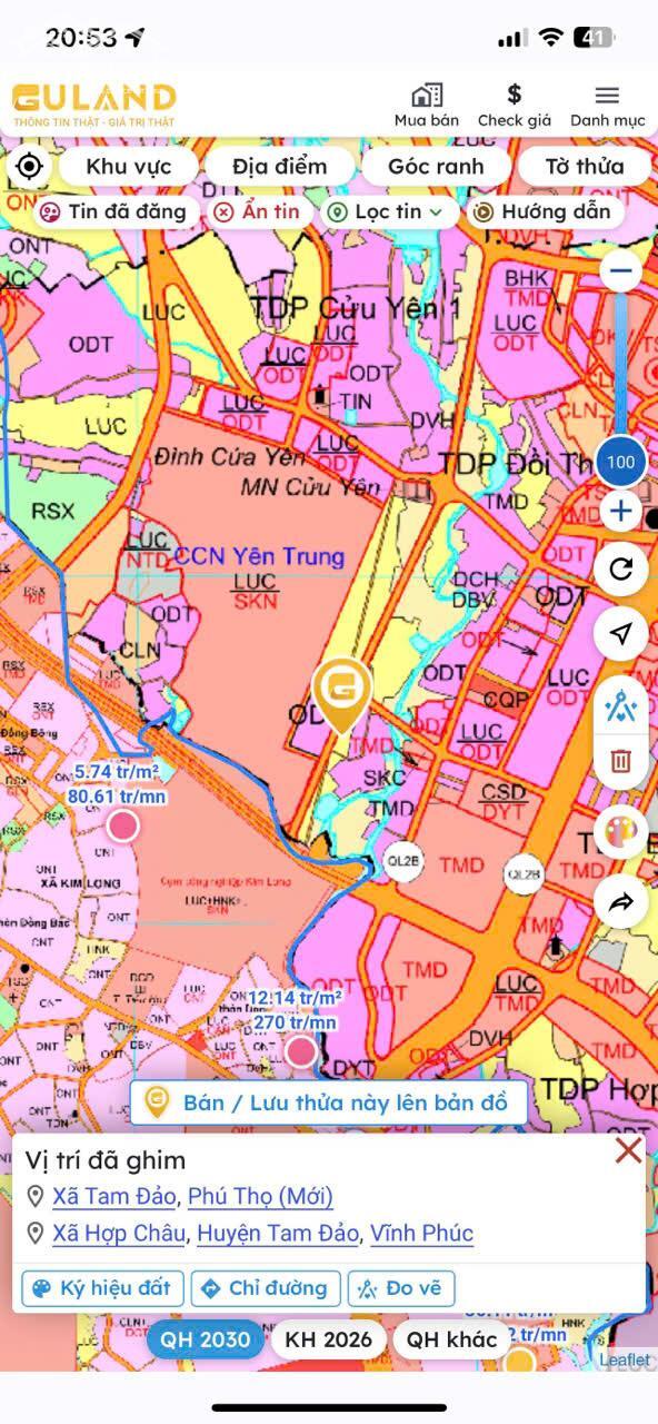 Hình ảnh Bán đất phân lô Yên trung, Tam đảo, vĩnh phúc. 4