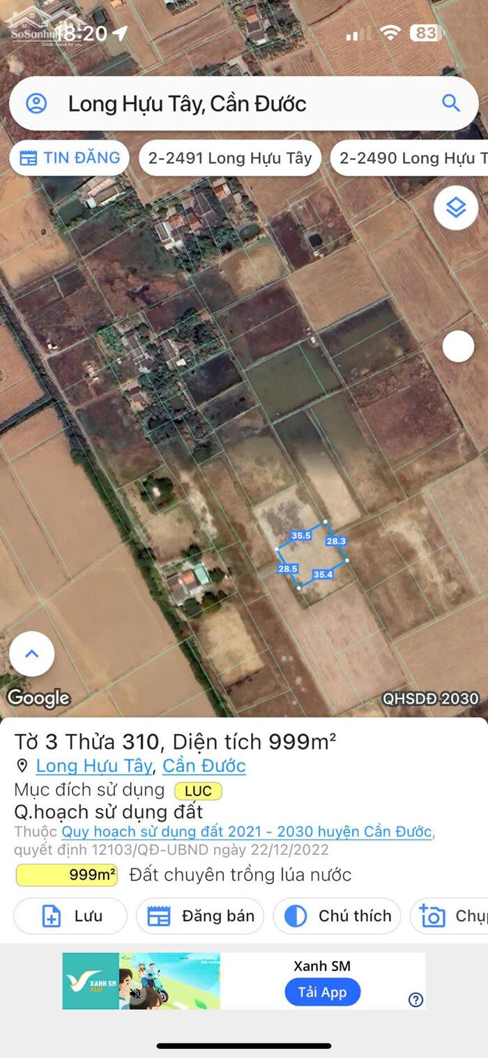 Hình ảnh Đất lúa Óc Đảo Long Hựu 1000m2 giá rẻ đầu tư 400tr có ngay lô đất đẹp 6