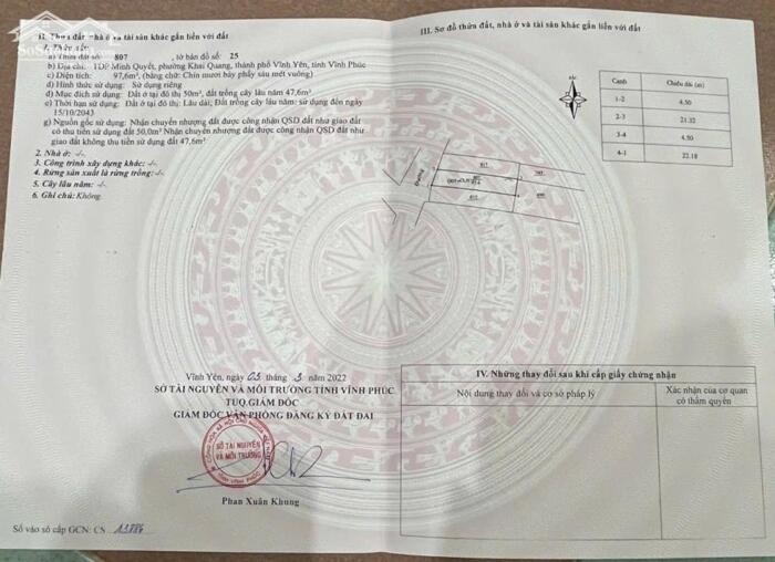 Hình ảnh Bán lô đất Kinh doanh trục chính Minh Quyết, Khai Quang lh_0987673102 2