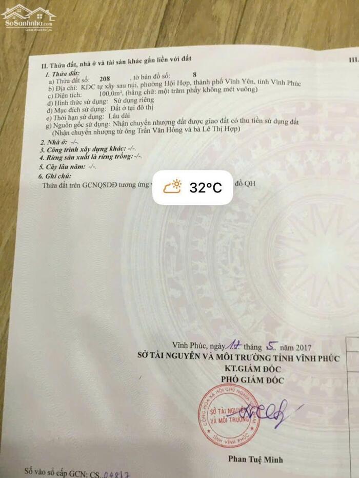 Hình ảnh Bán đất khu TDC sau núi mặt đường Mạc Đĩnh Chi, Hội hợp 2