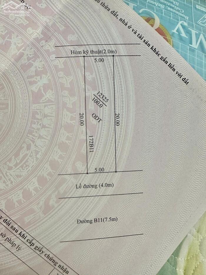 Hình ảnh CẦN BÁN 172B11 KDC PHÚ AN, P. HƯNG PHÚ, CẦN THƠ. 0