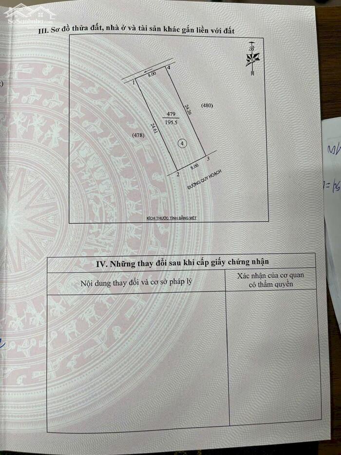 Hình ảnh Bán lô Hiếm đất 195m2 khu QH Cánh Đồng Phượng - xóm 9 Nghi Phú 0