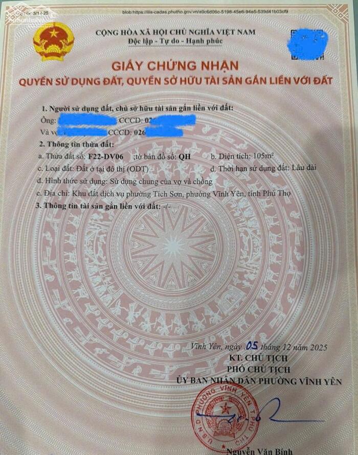 Hình ảnh Bán đất khu dịch vụ Tích Sơn, Vĩnh Yên, Vĩnh Phúc. View vườn hoa cực thoáng 3