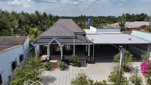 biệt thự vườn view sông trực diện chợ gạo tiền giang 12 tỉ - gia chủ để lại toàn bộ nội thất