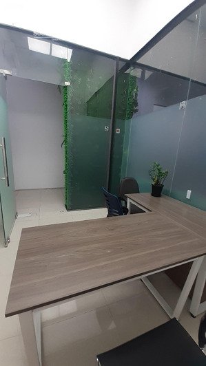 văn phòng nhỏ xinh xắn 10m2 dành cho 2 - 3 người ngồi (full nội thất)