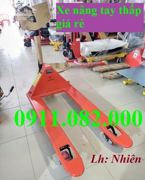 Cung cấp xe nâng tay thấp giá rẻ- xe nâng tay 3 tấn càng rộng- lh 0911082000