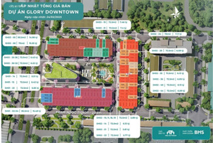 bán shophouse tại glory downtown, 5 tỷ, 72.5m2, nơi kinh doanh độc nhất