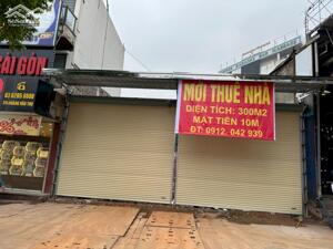 Cho thuê nhà mặt phố Hoàng văn Thụ , mặt tiền 10m diện tích 300m2, đắc địa nhất Thái Nguyên