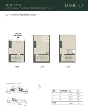 bán shophouse lumier riverside thảo điền, diện tích 146m2 , thiết kế 1 trệt 2 lầu giá 27 tỷ