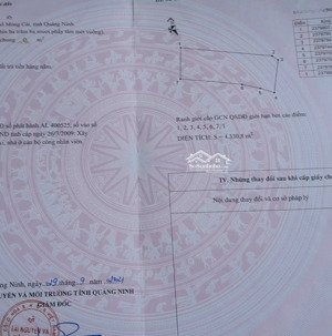 bán 4330,8m đất mặt đường trần nhân tông, tp móng cái, quảng ninh. giá 4.x tr/m. lh 0867 313 919