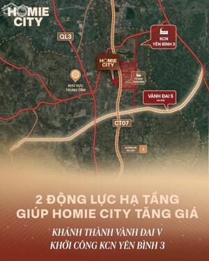 HOMIE CITY PHỔ YÊN - TÂM ĐIỂM GIAO THOA - CỬA NGÕ THỊNH VƯỢNG - KẾT NỐI PHỒN VINH
